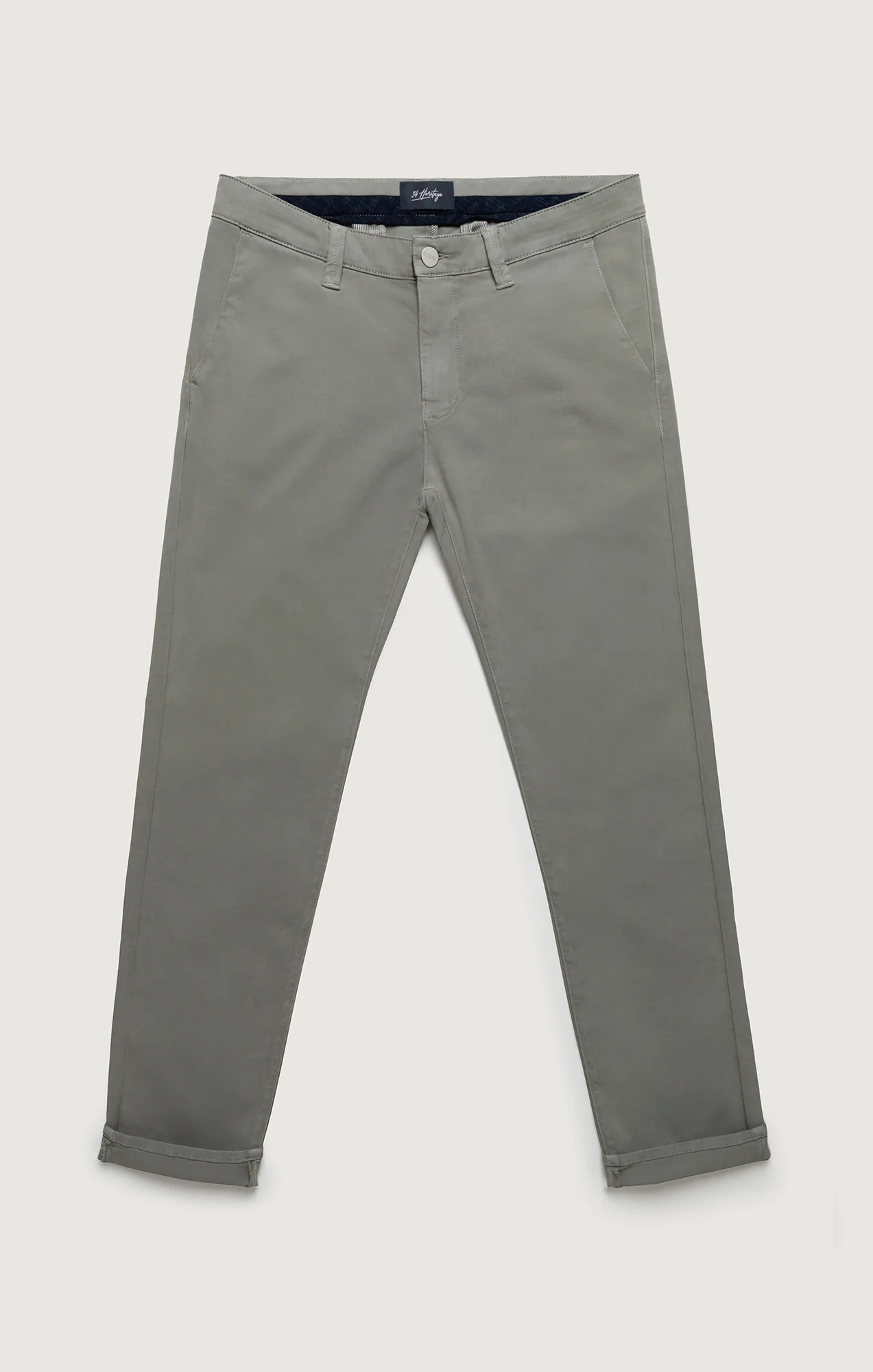 Verona Straight Leg Chino Pants In Dove High Flyer - Image 7