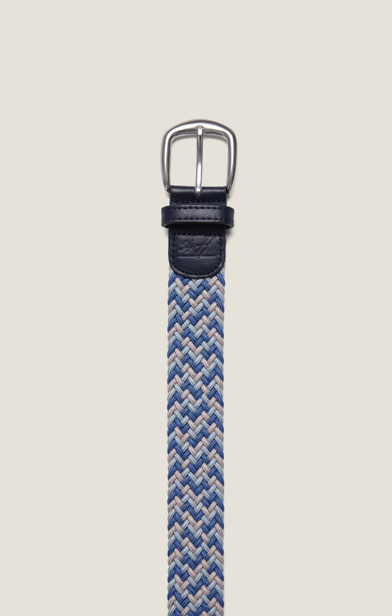Woven Elastic Belt In Multi Blue - Image 4